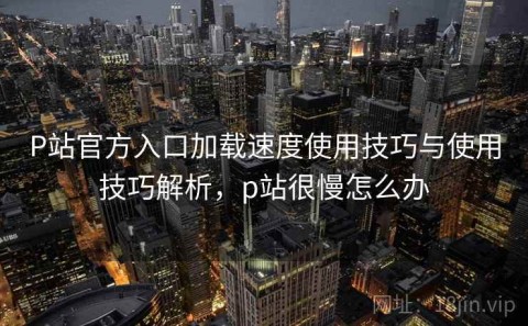 P站官方入口加载速度使用技巧与使用技巧解析，p站很慢怎么办