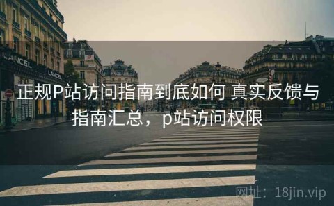 正规P站访问指南到底如何 真实反馈与指南汇总，p站访问权限