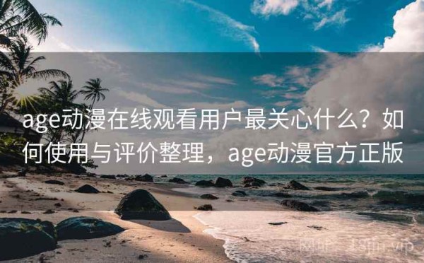 age动漫在线观看用户最关心什么？如何使用与评价整理，age动漫官方正版