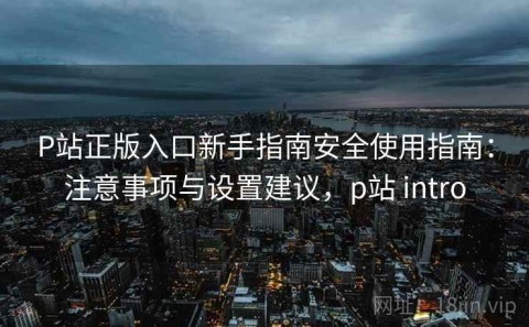 P站正版入口新手指南安全使用指南：注意事项与设置建议，p站 intro