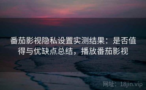 番茄影视隐私设置实测结果：是否值得与优缺点总结，播放番茄影视
