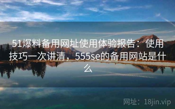 51爆料备用网址使用体验报告：使用技巧一次讲清，555se的备用网站是什么