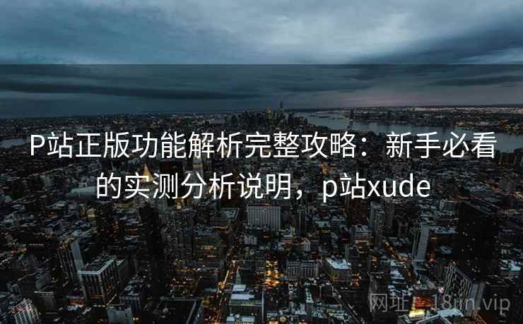 P站正版功能解析完整攻略：新手必看的实测分析说明，p站xude