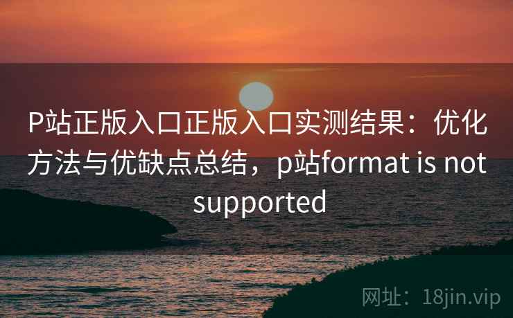 P站正版入口正版入口实测结果：优化方法与优缺点总结，p站format is not supported