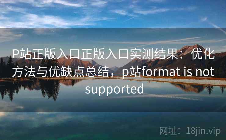 P站正版入口正版入口实测结果：优化方法与优缺点总结，p站format is not supported
