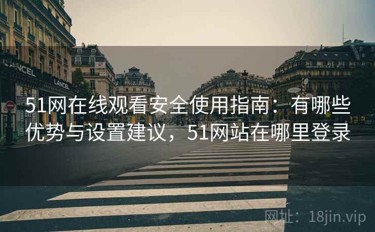 51网在线观看安全使用指南：有哪些优势与设置建议，51网站在哪里登录