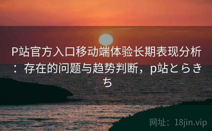 P站官方入口移动端体验长期表现分析：存在的问题与趋势判断，p站とらきち
