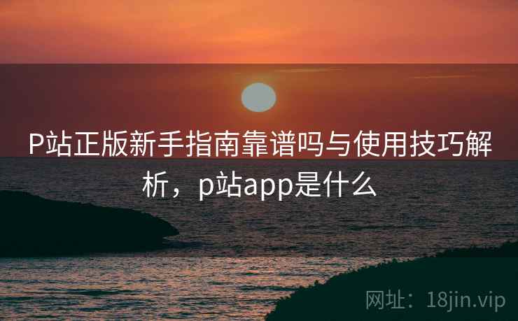 P站正版新手指南靠谱吗与使用技巧解析，p站app是什么