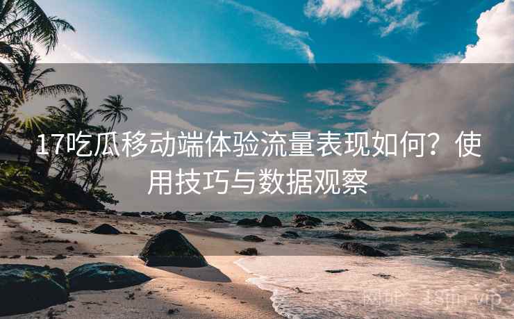 17吃瓜移动端体验流量表现如何？使用技巧与数据观察